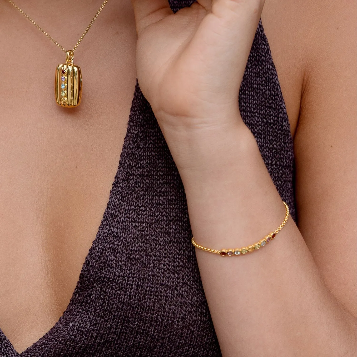 Tutti Frutti Bar Bracelet sold by Dower & Hall product image thumbnail 2