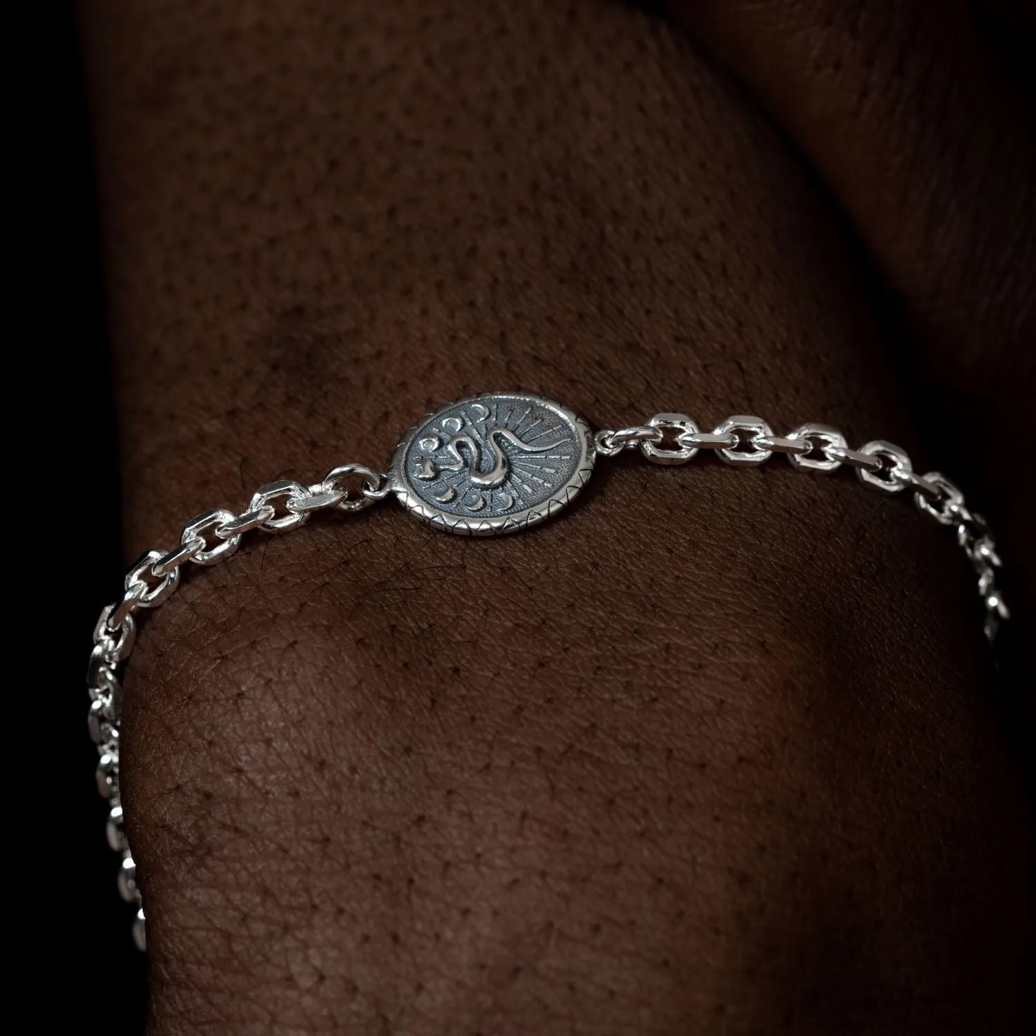 Men's Snake Talisman Bracelet sold by Dower & Hall product image thumbnail 2