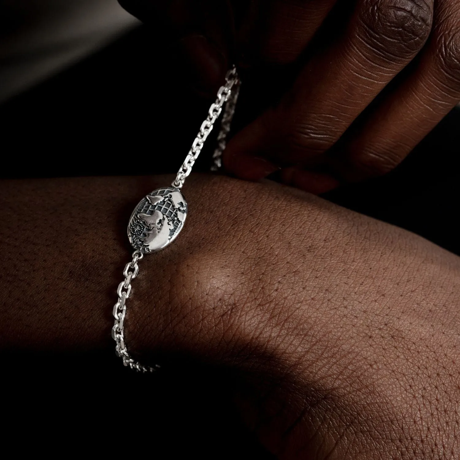 Men's One World Talisman Chain Bracelet sold by Dower & Hall product image thumbnail 2