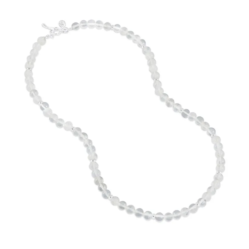 Men's Rock Crystal Halo Necklace sold by Dower & Hall