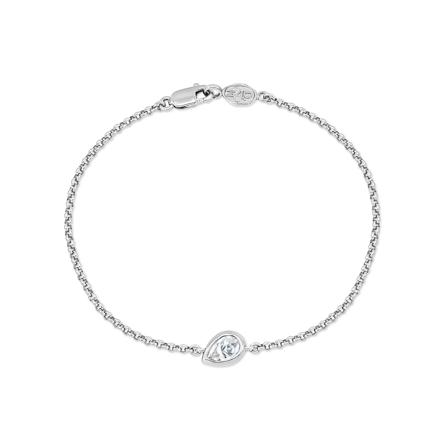 9k Pear Diamond Tutti-Frutti Chain Bracelet sold by Dower & Hall product image thumbnail 4