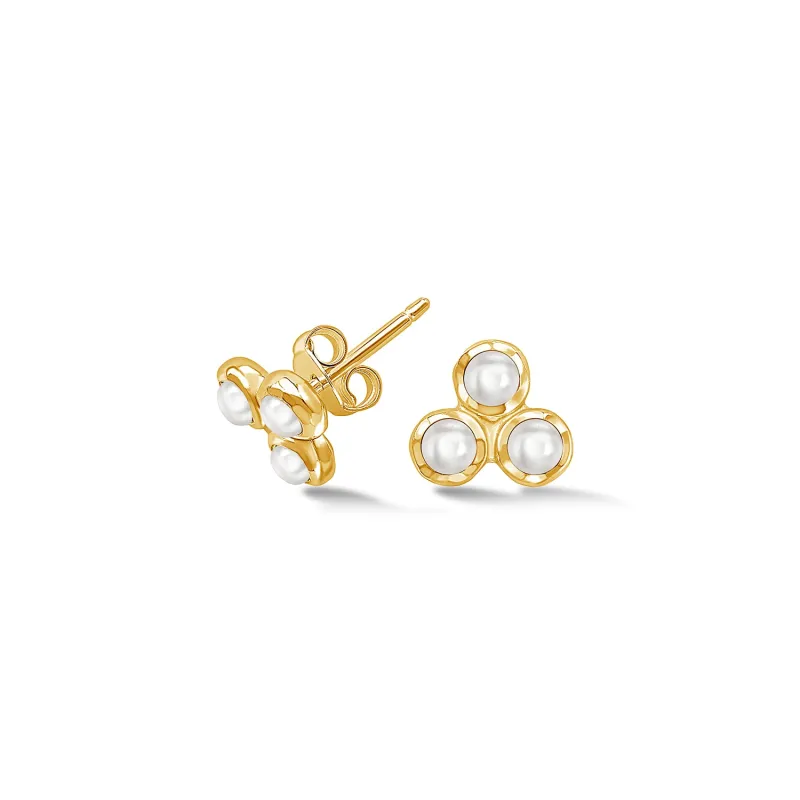 Pearl Trio Studs sold by Dower & Hall
