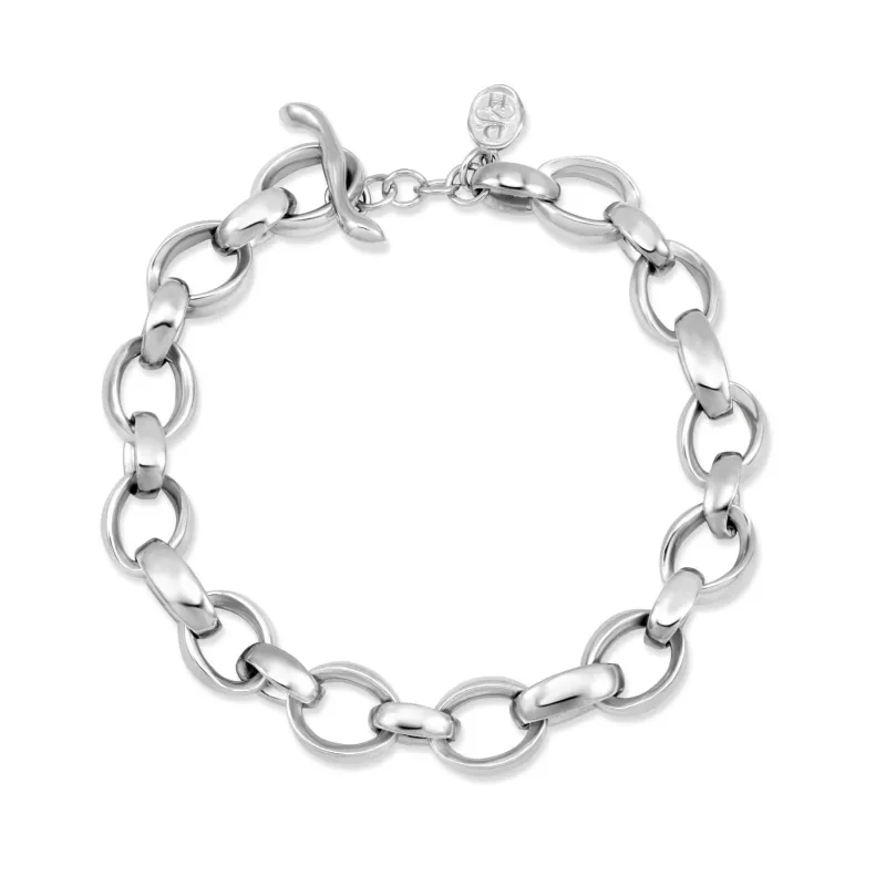 Men's Chunky Oval Link Nomad Bracelet sold by Dower & Hall