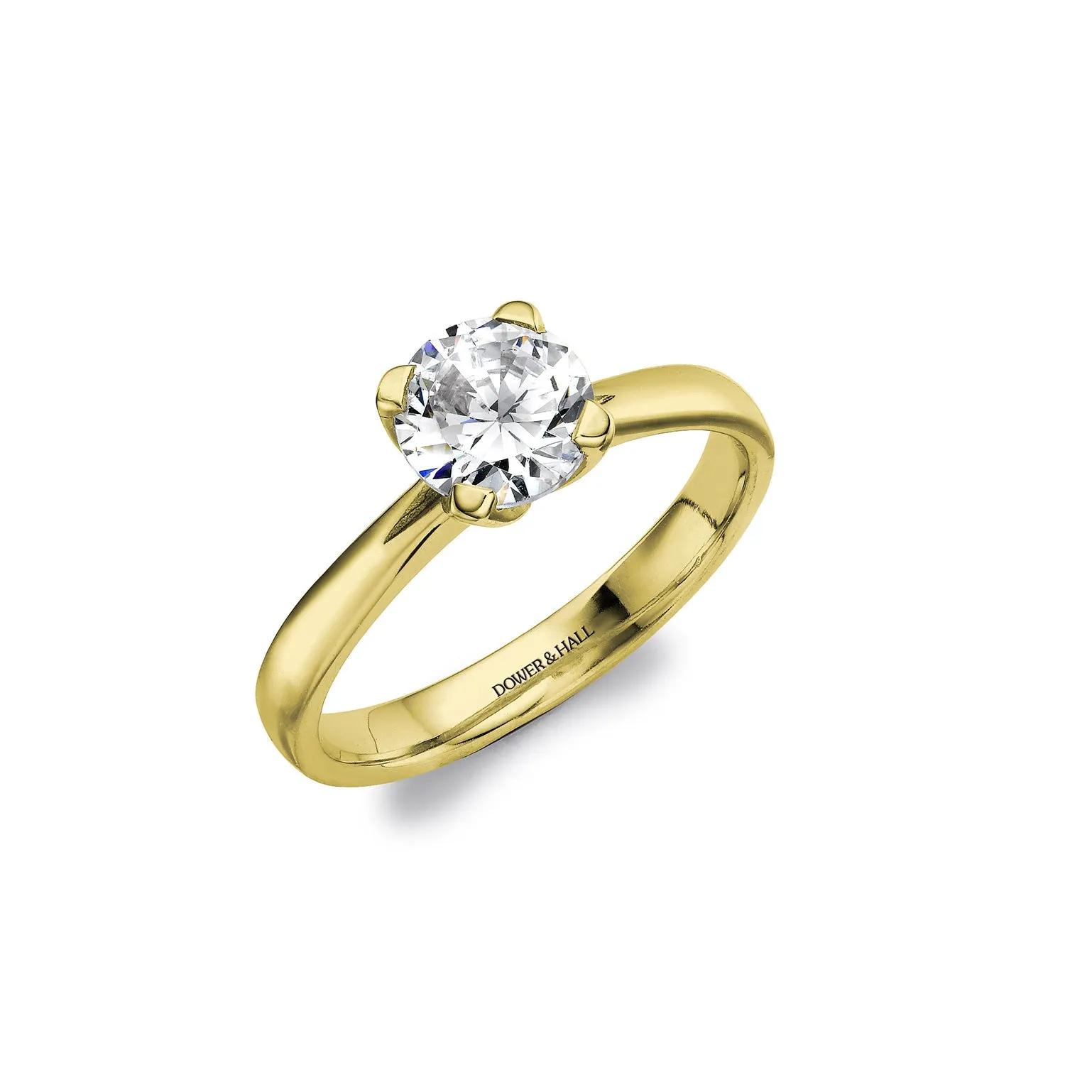 Lotus Diamond Engagement Ring sold by Dower & Hall product image thumbnail 4