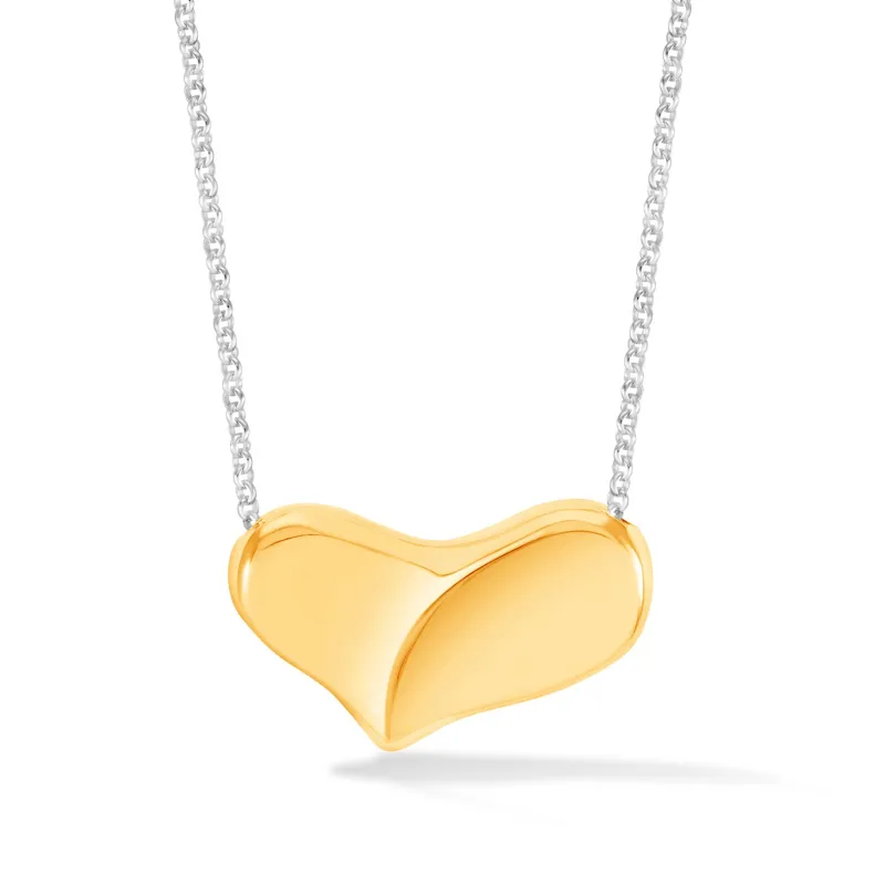 Large Puff Heart Pendant sold by Dower & Hall