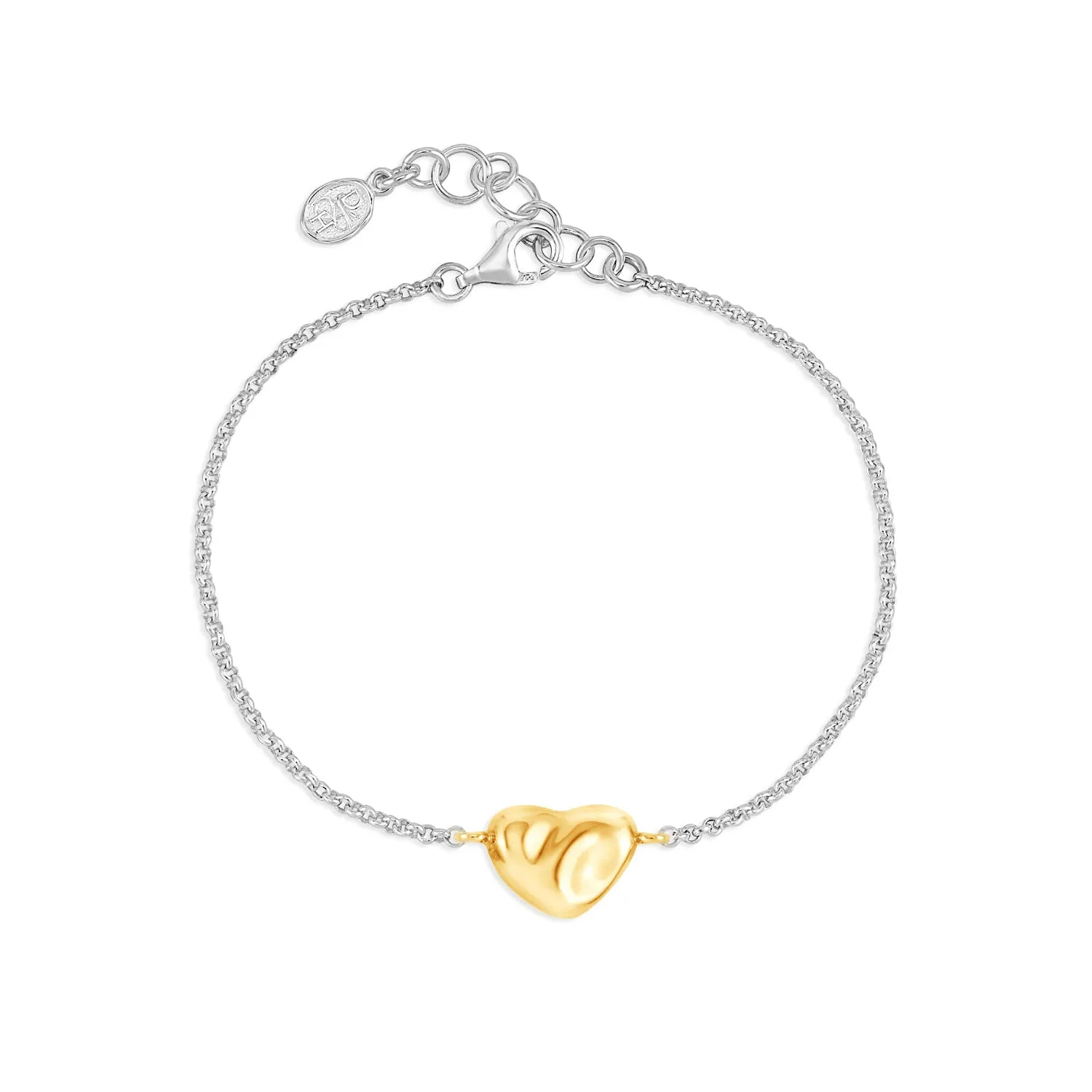 Mini Puff Heart Bracelet sold by Dower & Hall