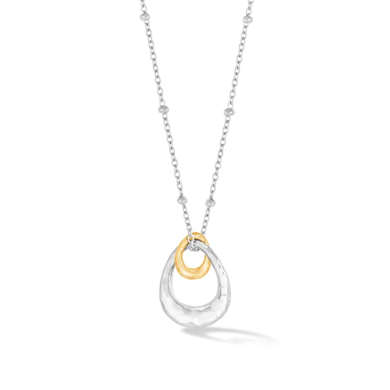 Entwined Small Double Oval Pendant sold by Dower & Hall