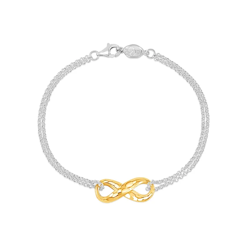 Entwined Infinity Bracelet made by Dower & Hall