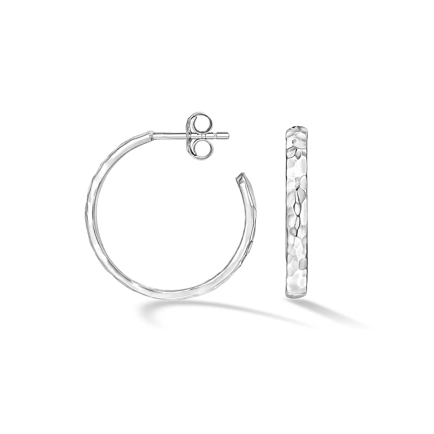20mm Hammered Hoop Nomad Earrings sold by Dower & Hall product image thumbnail 4