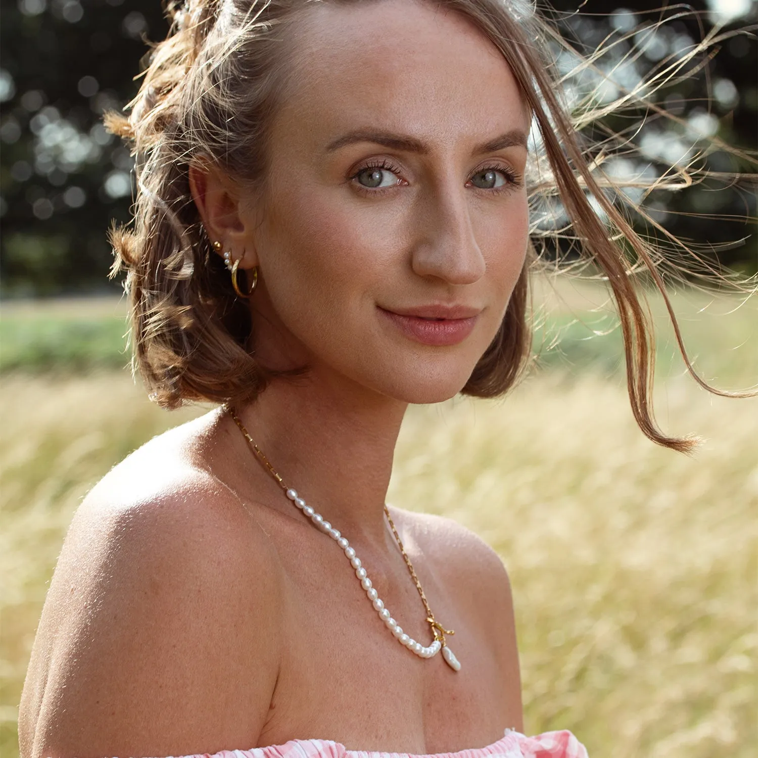 20mm Hammered Hoop Nomad Earrings sold by Dower & Hall product image thumbnail 3