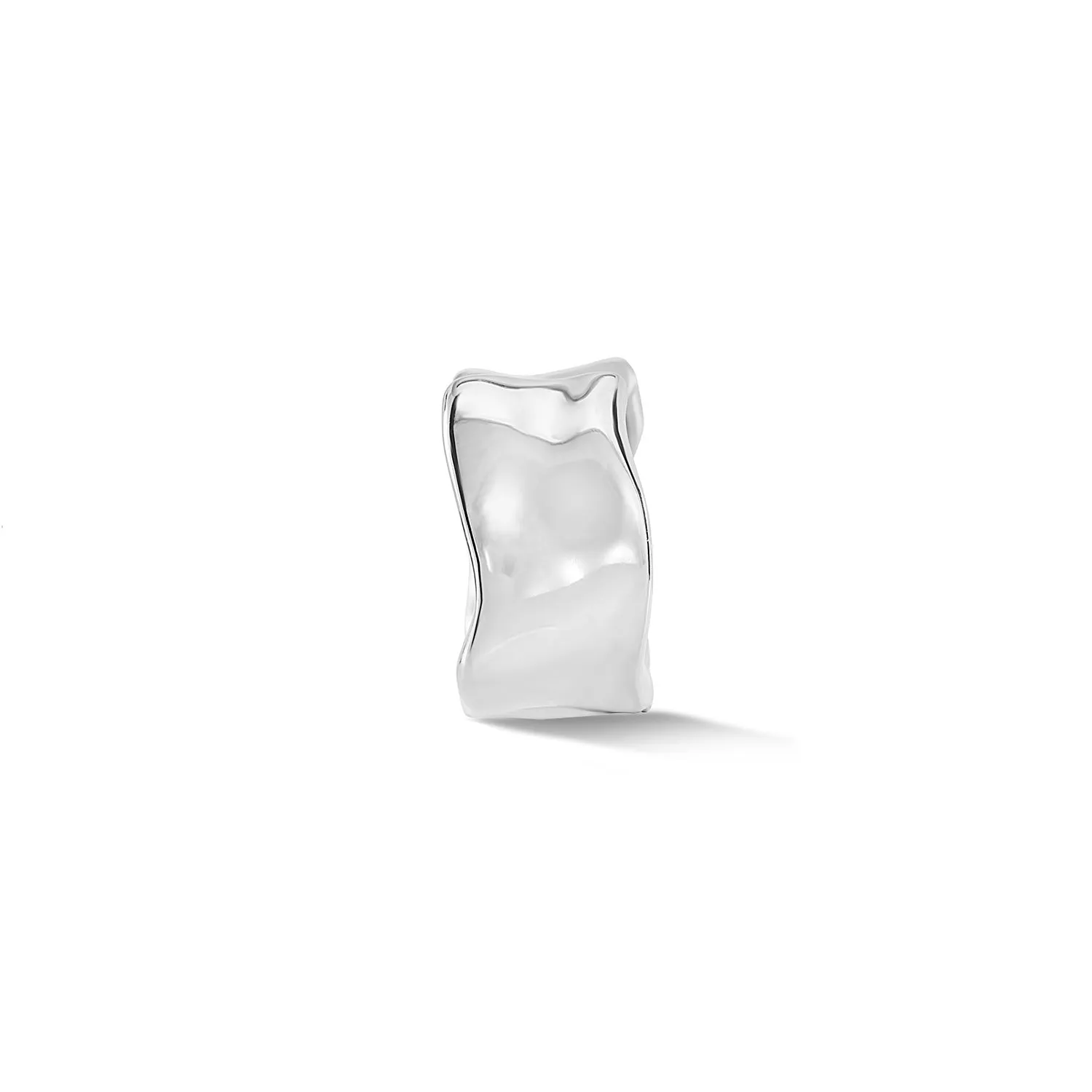 Men's Single Wide Waterfall Huggie Hoop sold by Dower & Hall product image thumbnail 5