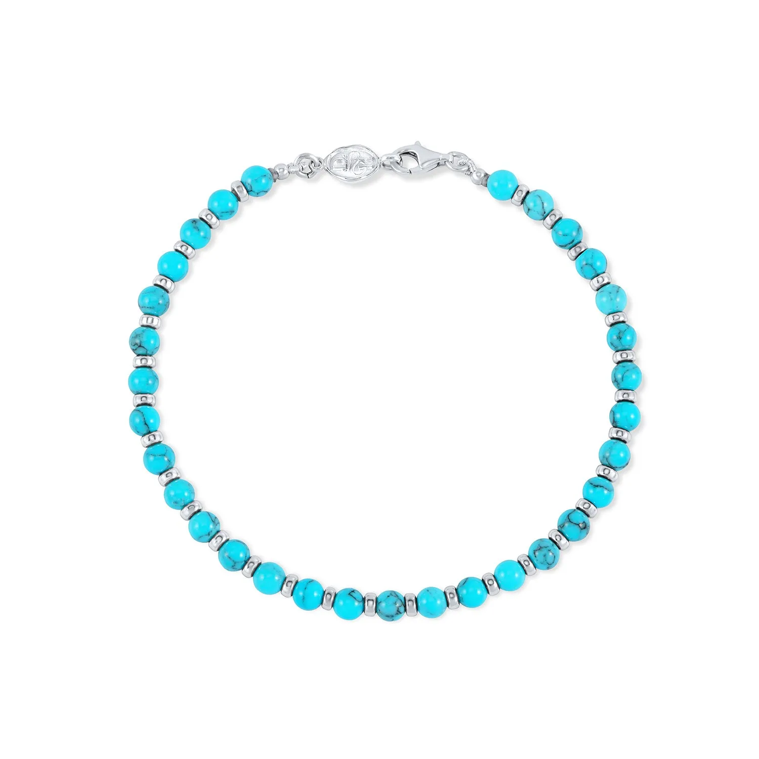 Men's Turquoise Halo Bracelet sold by Dower & Hall