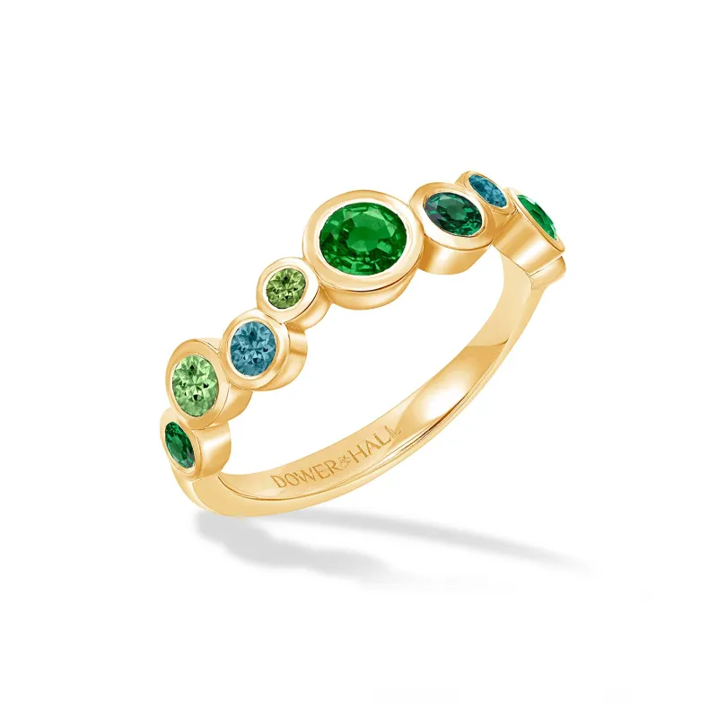 18k Emerald Green Cascade Ring - 0.75ct sold by Dower & Hall