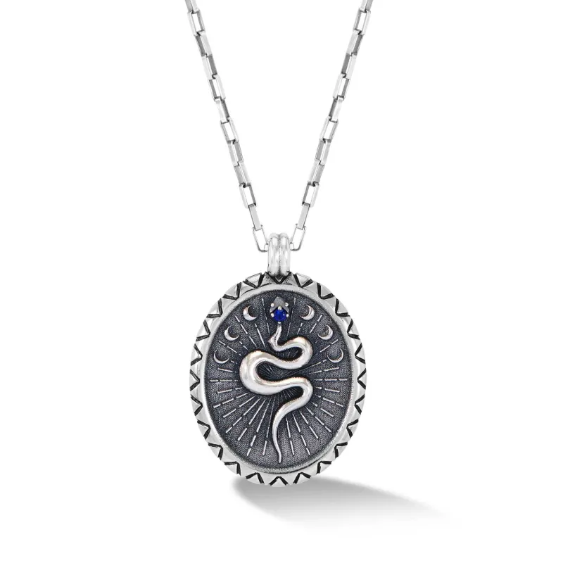 Men's Snake Talisman Necklace sold by Dower & Hall