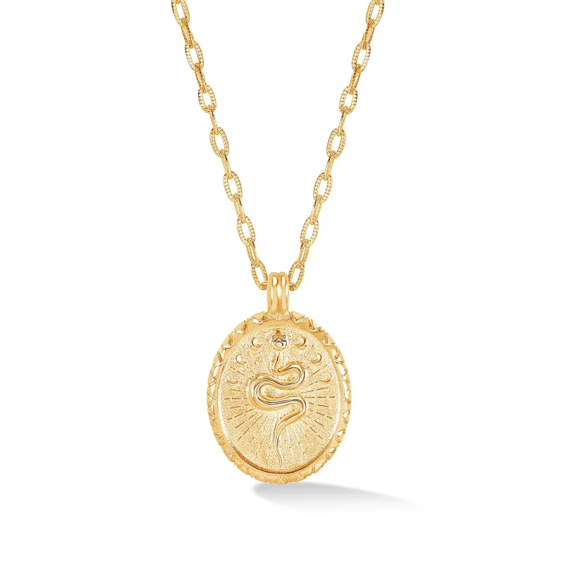 Snake Talisman Necklace sold by Dower & Hall