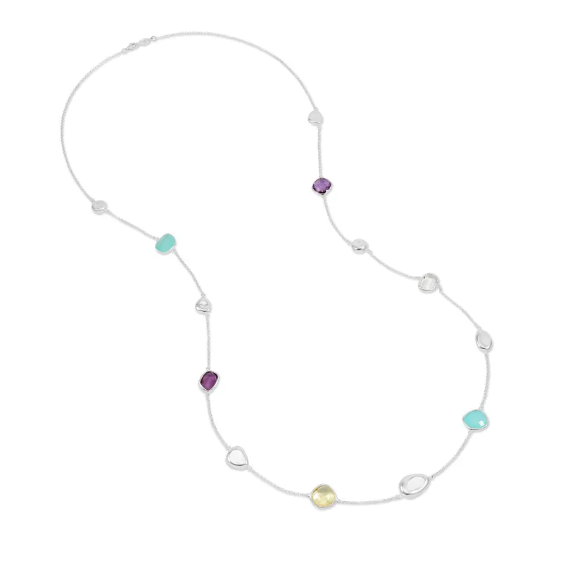 Candy Gemstones & Pebbles Long Necklace sold by Dower & Hall
