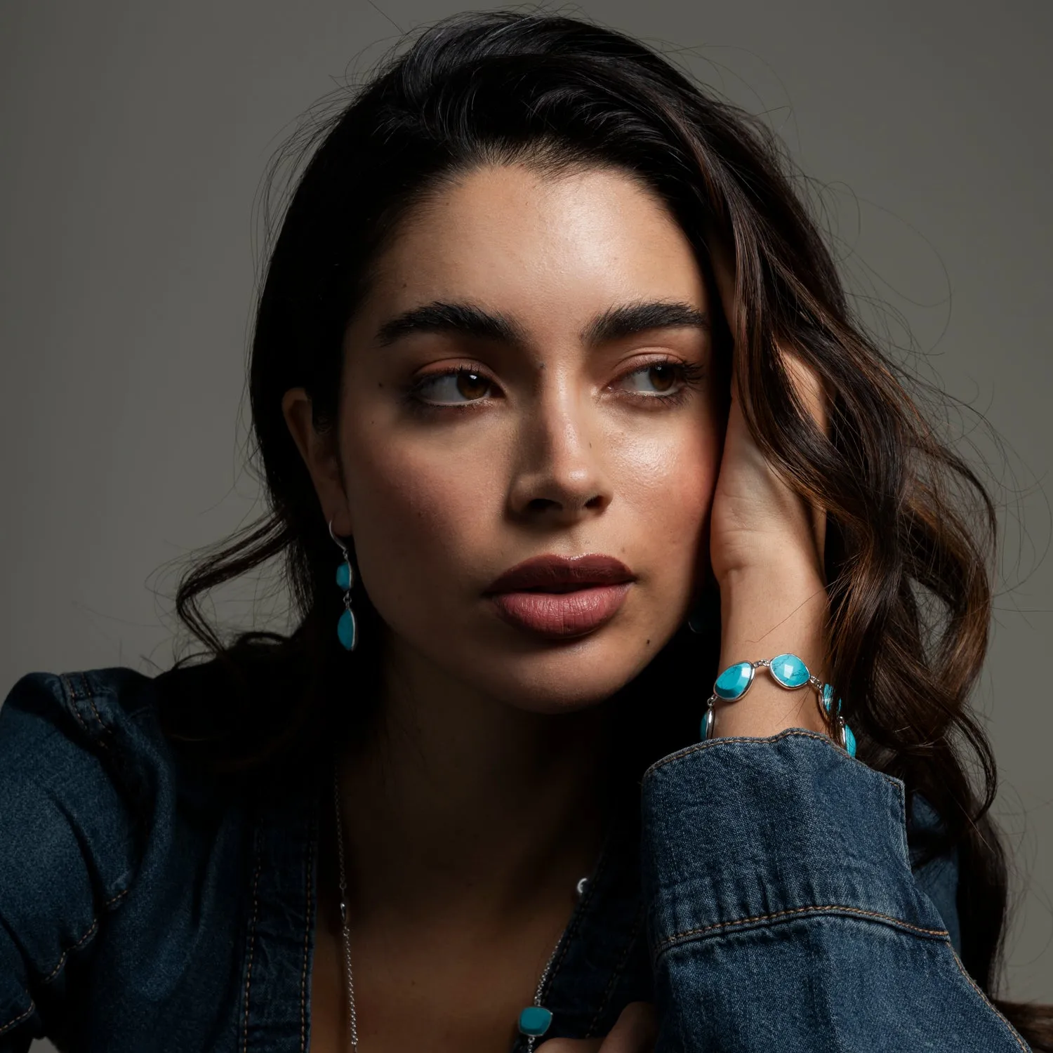 Turquoise Pebble Bracelet sold by Dower & Hall product image thumbnail 2