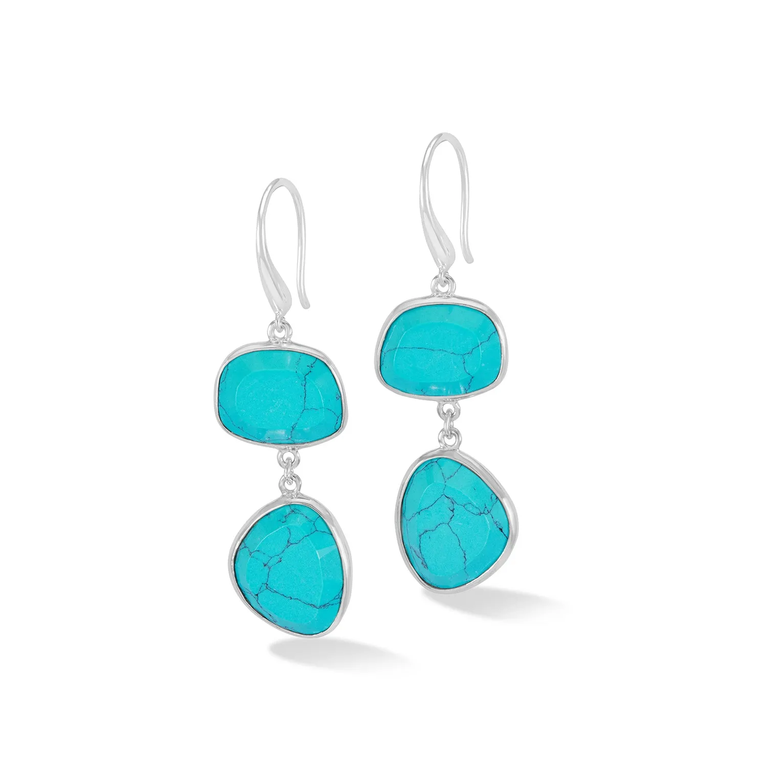 Turquoise Pebble Drop Earrings sold by Dower & Hall product image thumbnail 4