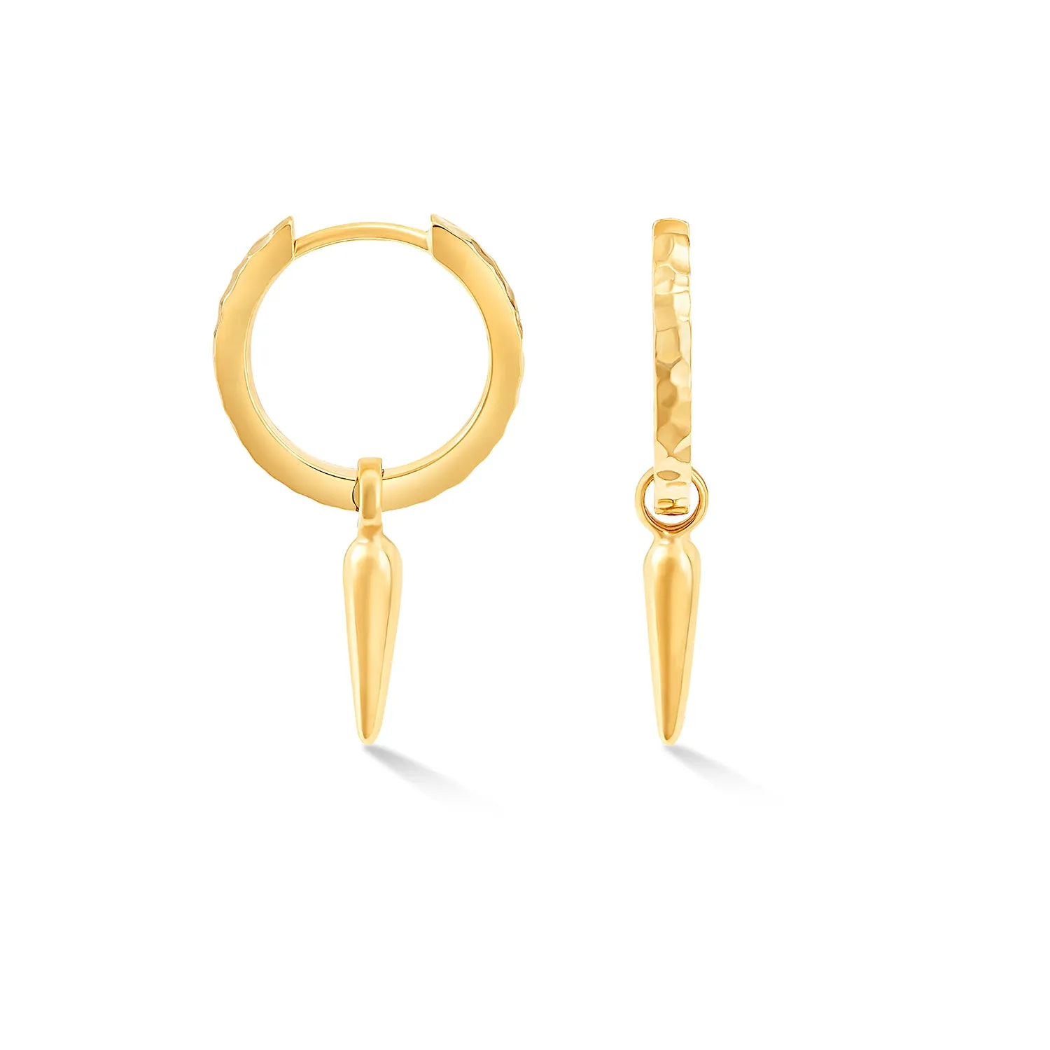 Hammered Raindrop Hoops sold by Dower & Hall product image thumbnail 4