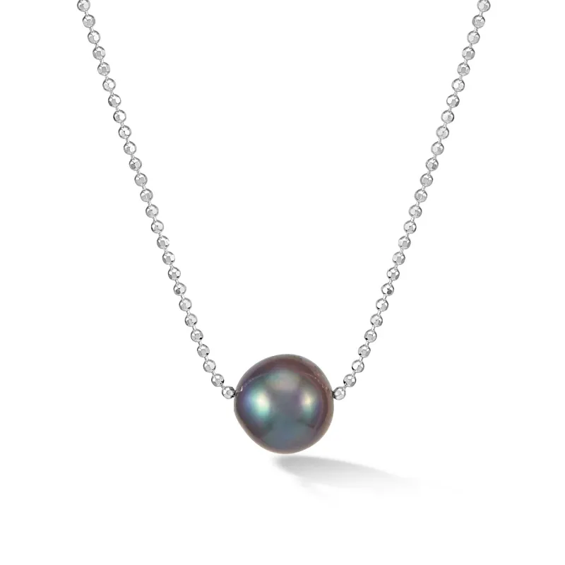Timeless 12mm Single Peacock Pearl Pendant sold by Dower & Hall
