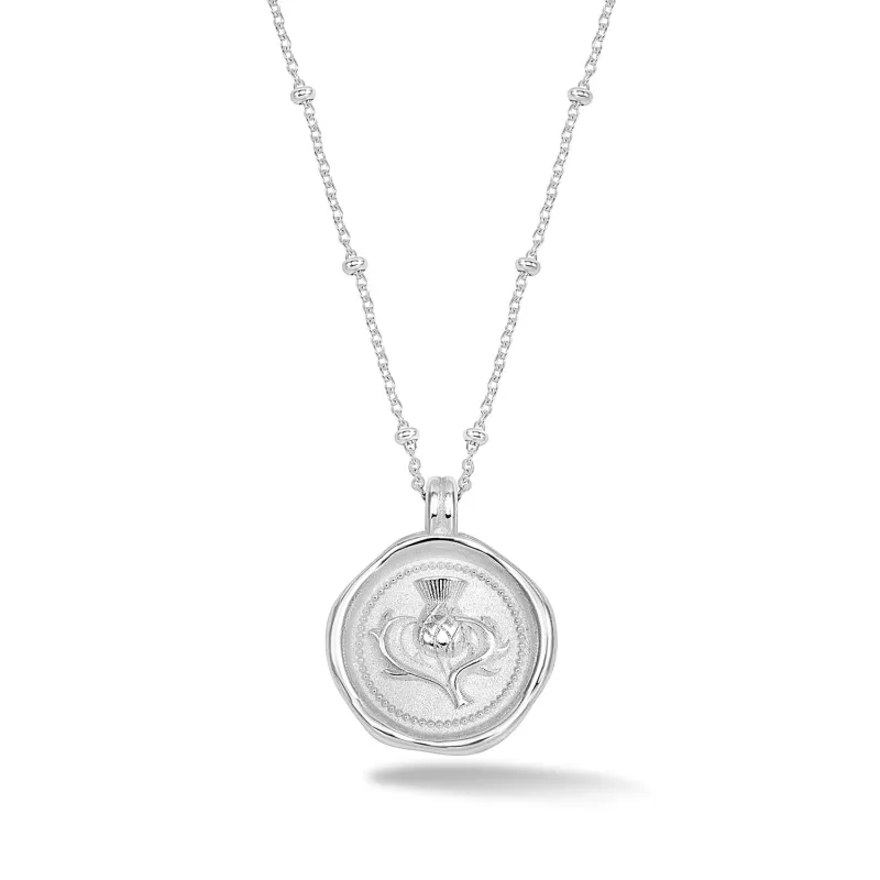 Thistle Talisman Necklace sold by Dower & Hall