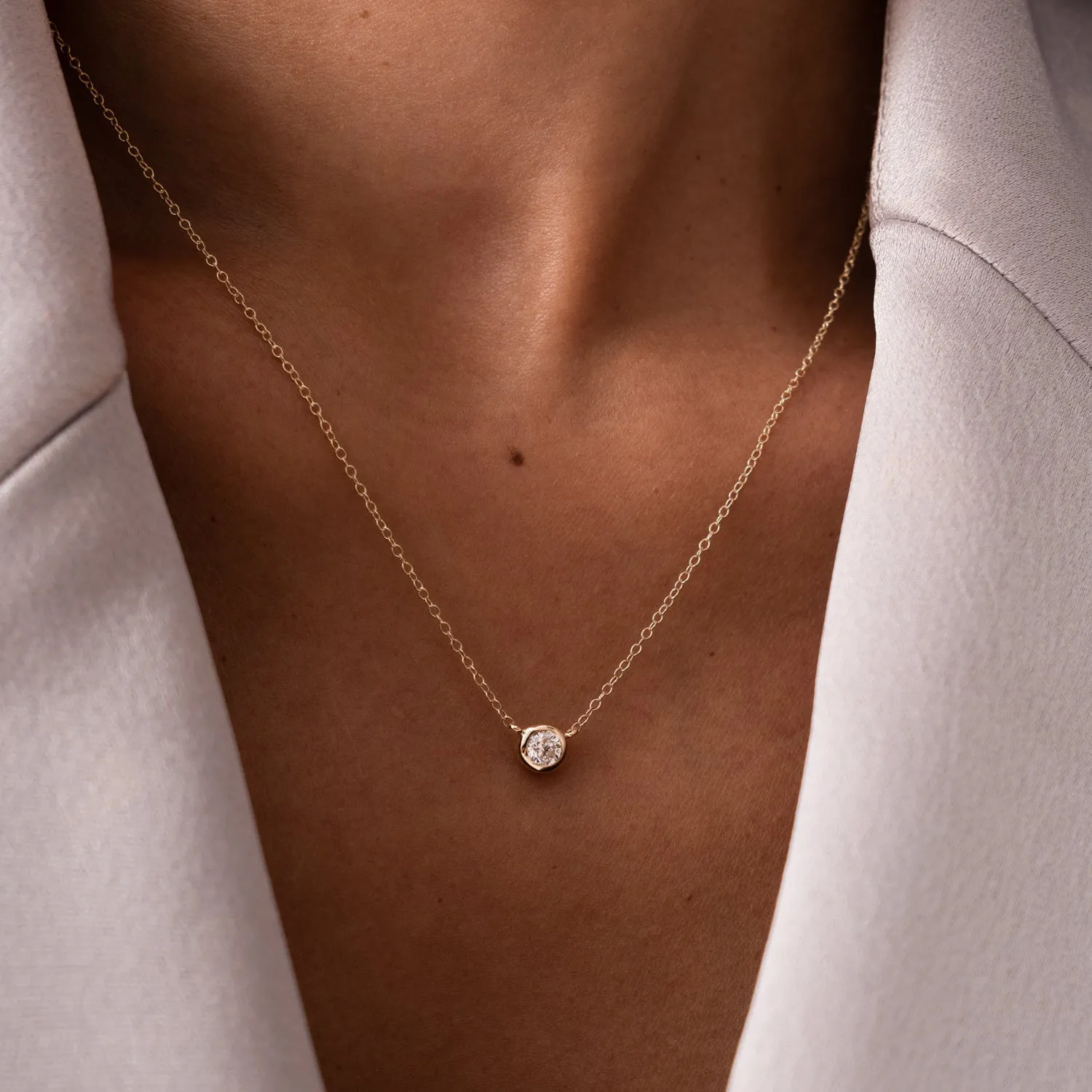 9k Gold & Diamond Dew Pendant sold by Dower & Hall product image thumbnail 3