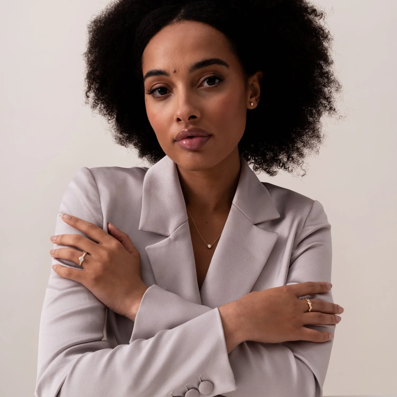 9k Gold & Diamond Dew Pendant sold by Dower & Hall product image thumbnail 5