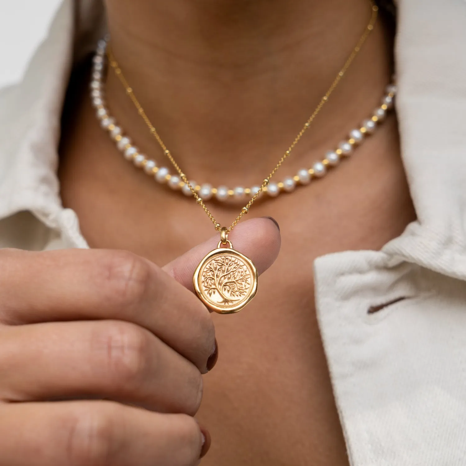 Tree of Life Talisman Necklace sold by Dower & Hall product image thumbnail 3
