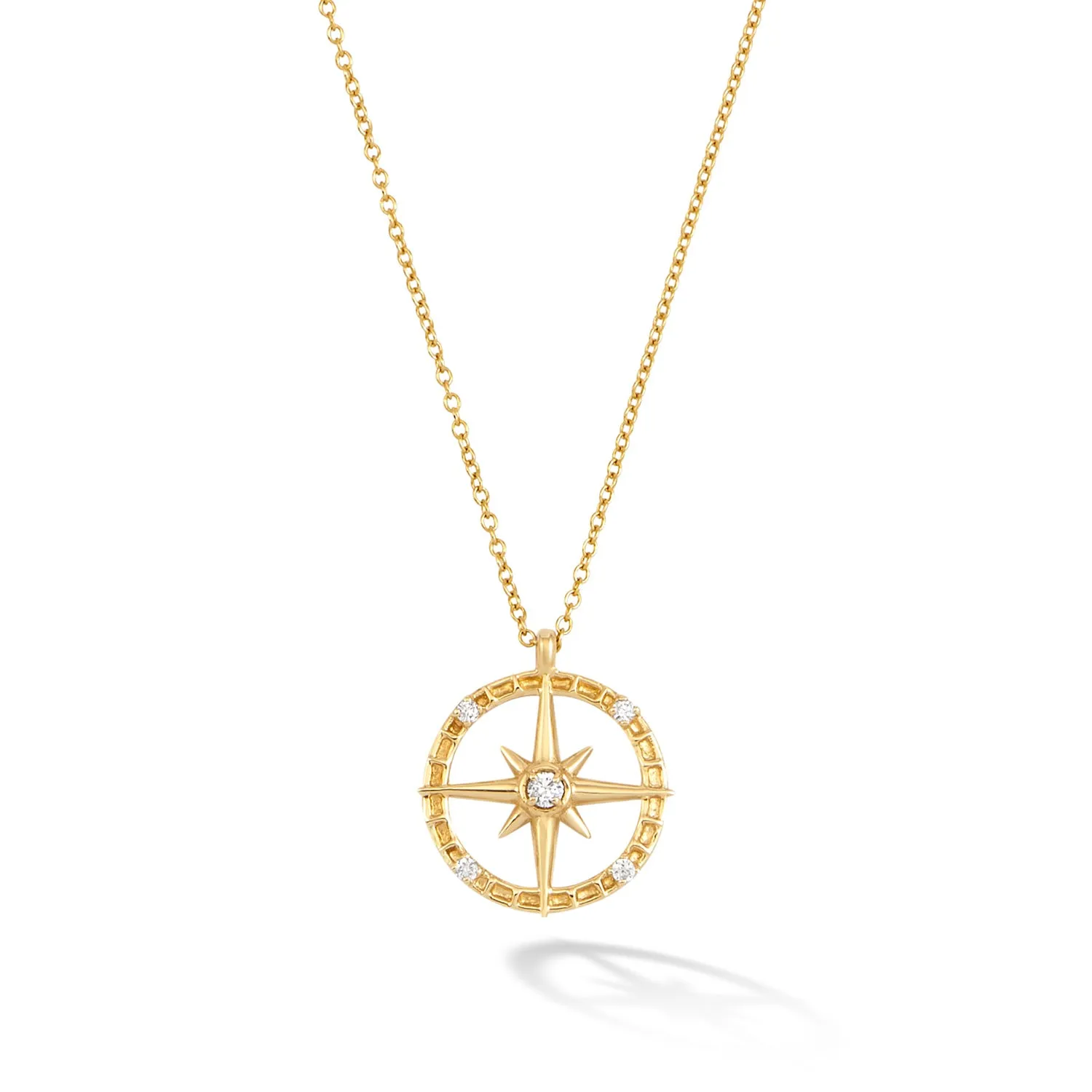 14k Gold & Diamond True North Pendant sold by Dower & Hall