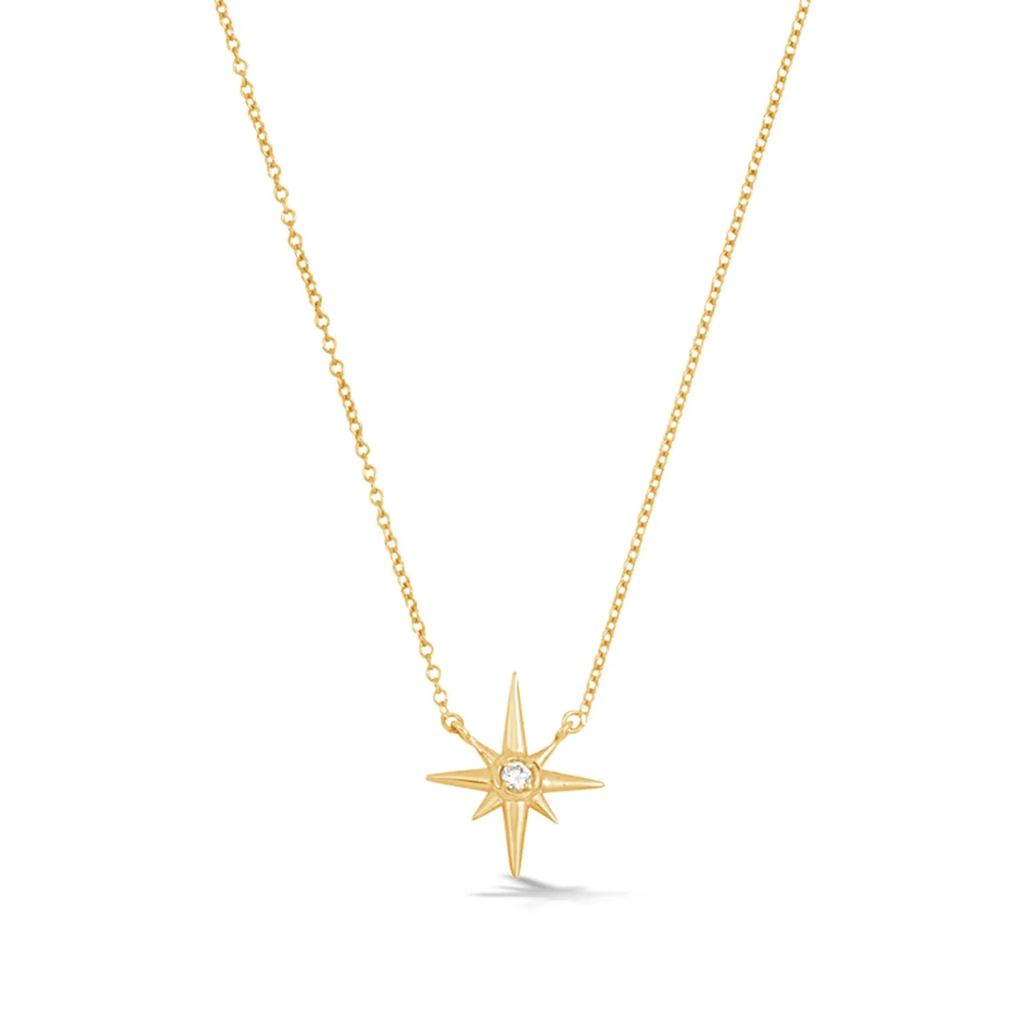 14k Gold & Diamond North Star Pendant sold by Dower & Hall