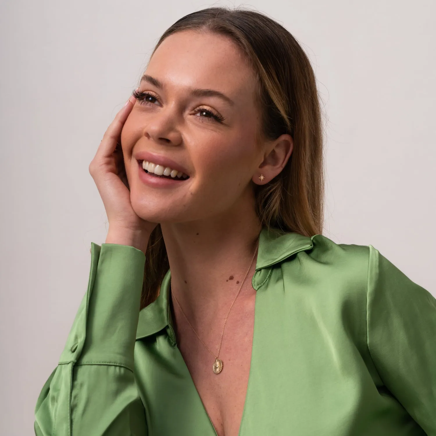 14k Gold North Star Diamond Studs sold by Dower & Hall product image thumbnail 4