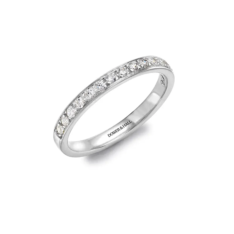 18k Exquisite 2.5mm Eternity Band Ring sold by Dower & Hall
