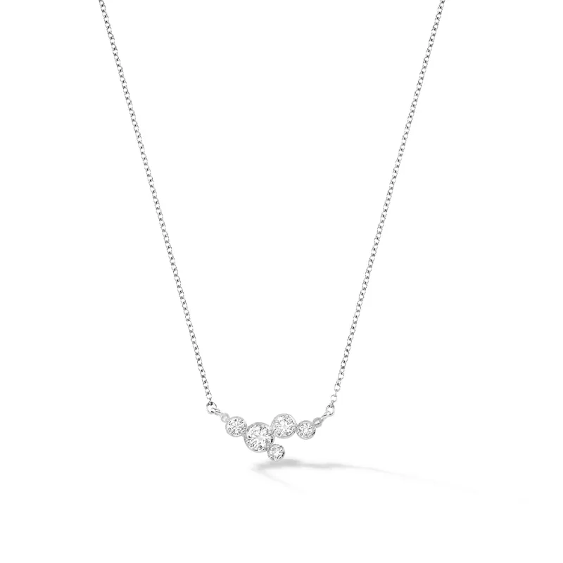 14k Gold Stargazer Five Diamond Pendant sold by Dower & Hall