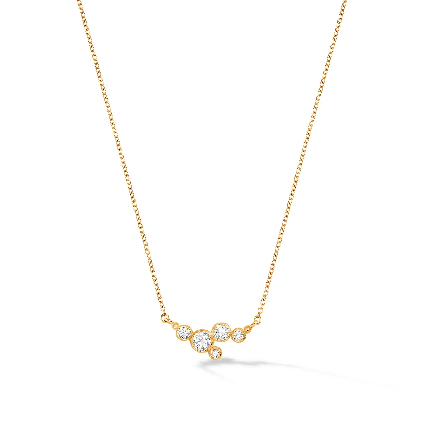 14k Gold Stargazer Five Diamond Pendant sold by Dower & Hall product image thumbnail 5