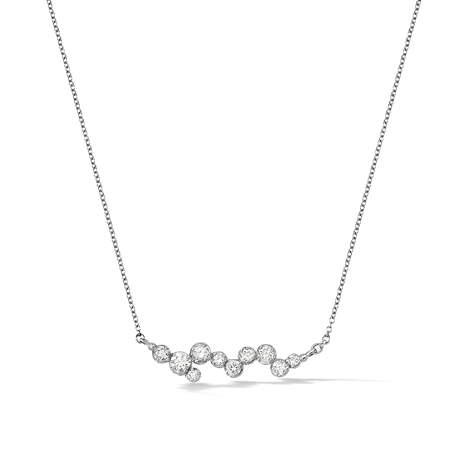 14k Gold Stargazer Ten Diamond Pendant sold by Dower & Hall product image thumbnail 5