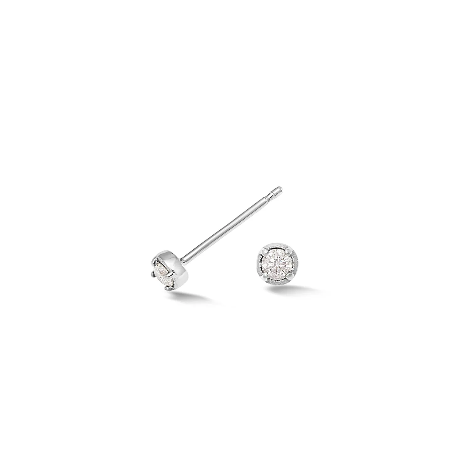 14k Stargazer Diamond Studs sold by Dower & Hall product image thumbnail 4