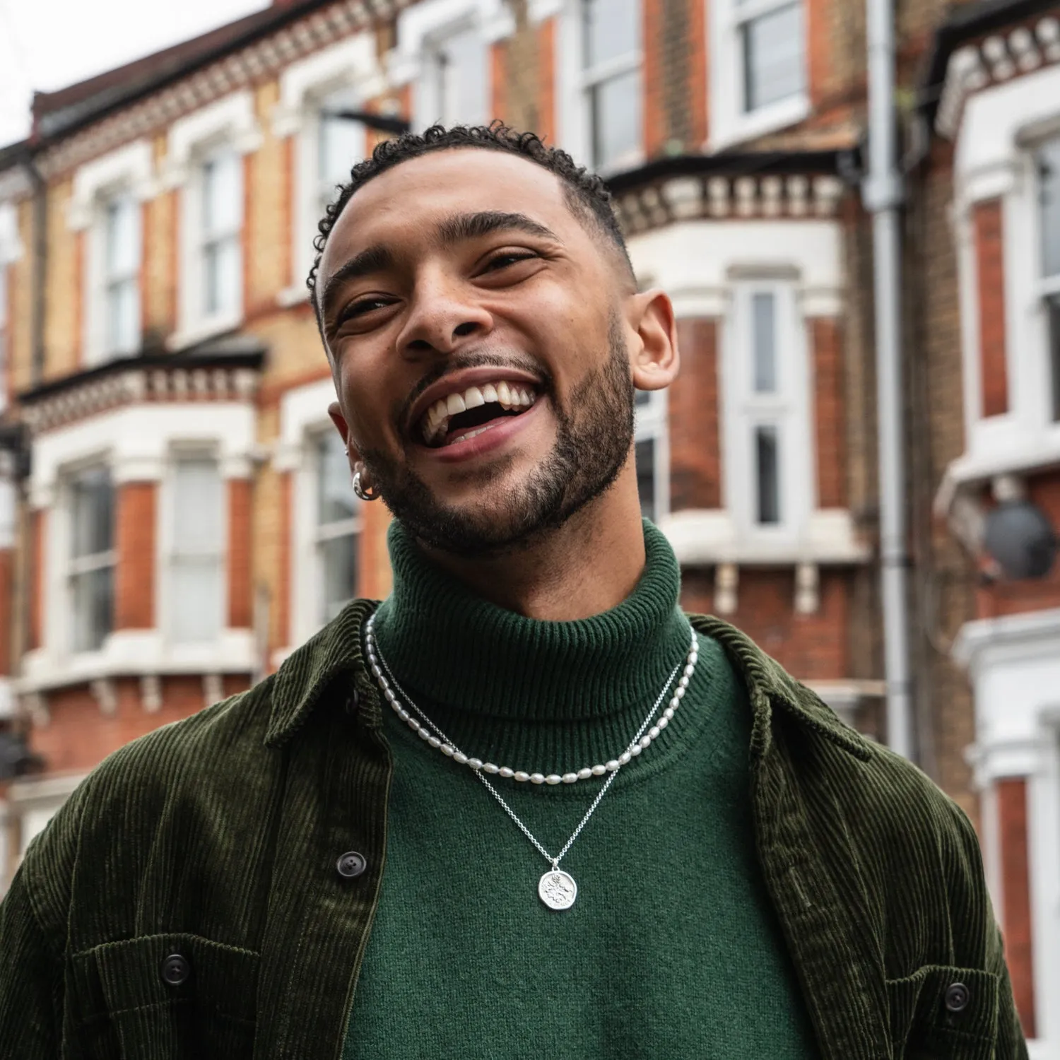 Men's Lucky Sixpence Talisman Necklace sold by Dower & Hall product image thumbnail 2