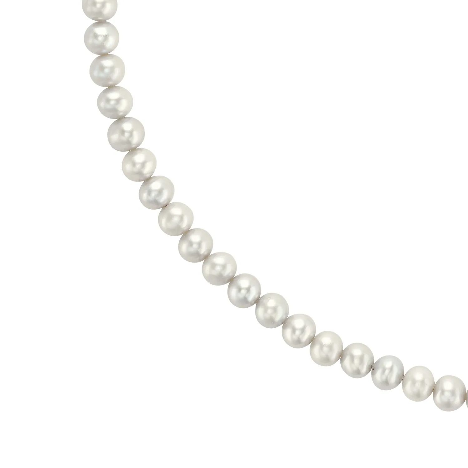 Men's White Freshwater Pearl Necklace sold by Dower & Hall product image thumbnail 4