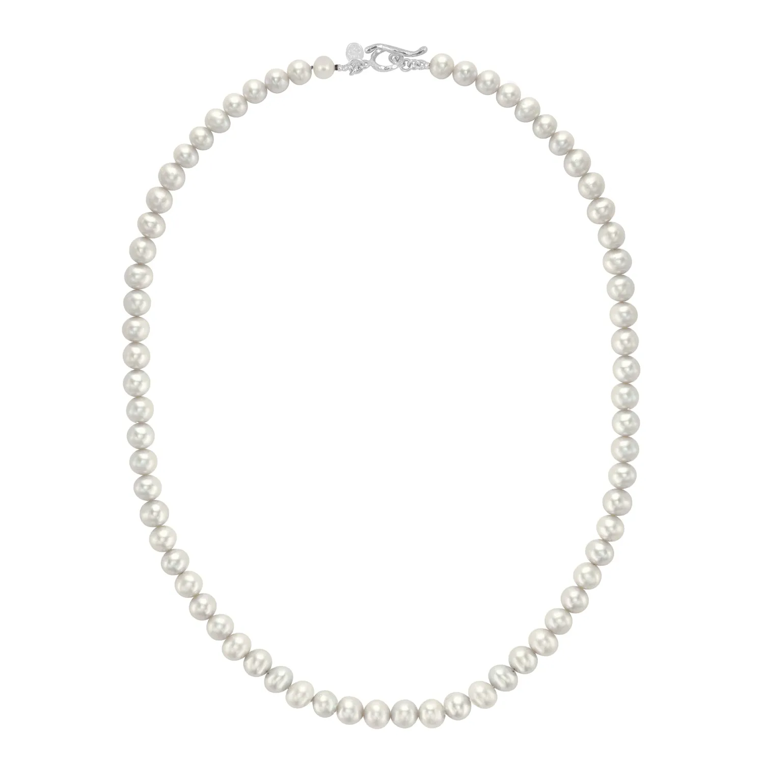 Men's White Freshwater Pearl Necklace sold by Dower & Hall