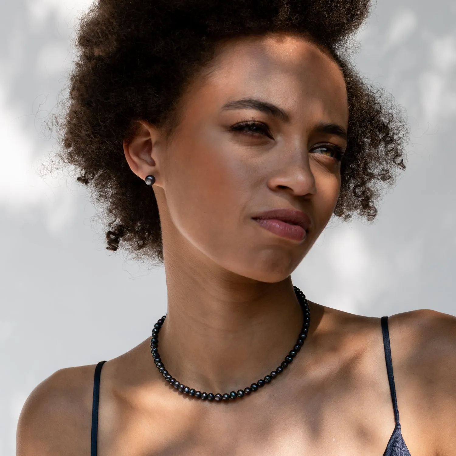 Timeless Peacock Freshwater Pearl Necklace sold by Dower & Hall product image thumbnail 3