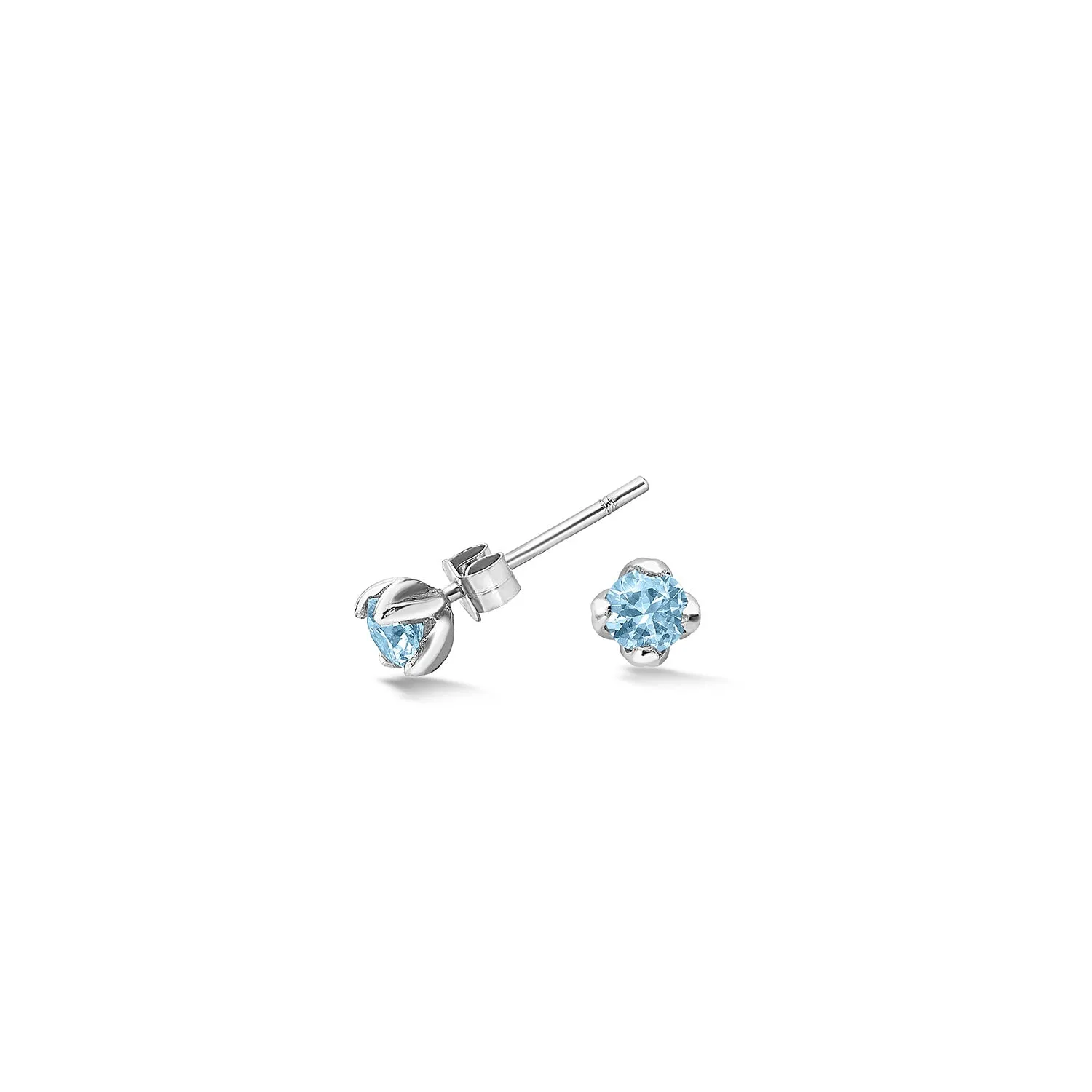 14k Gold & Aquamarine Stargazer Studs sold by Dower & Hall product image thumbnail 4