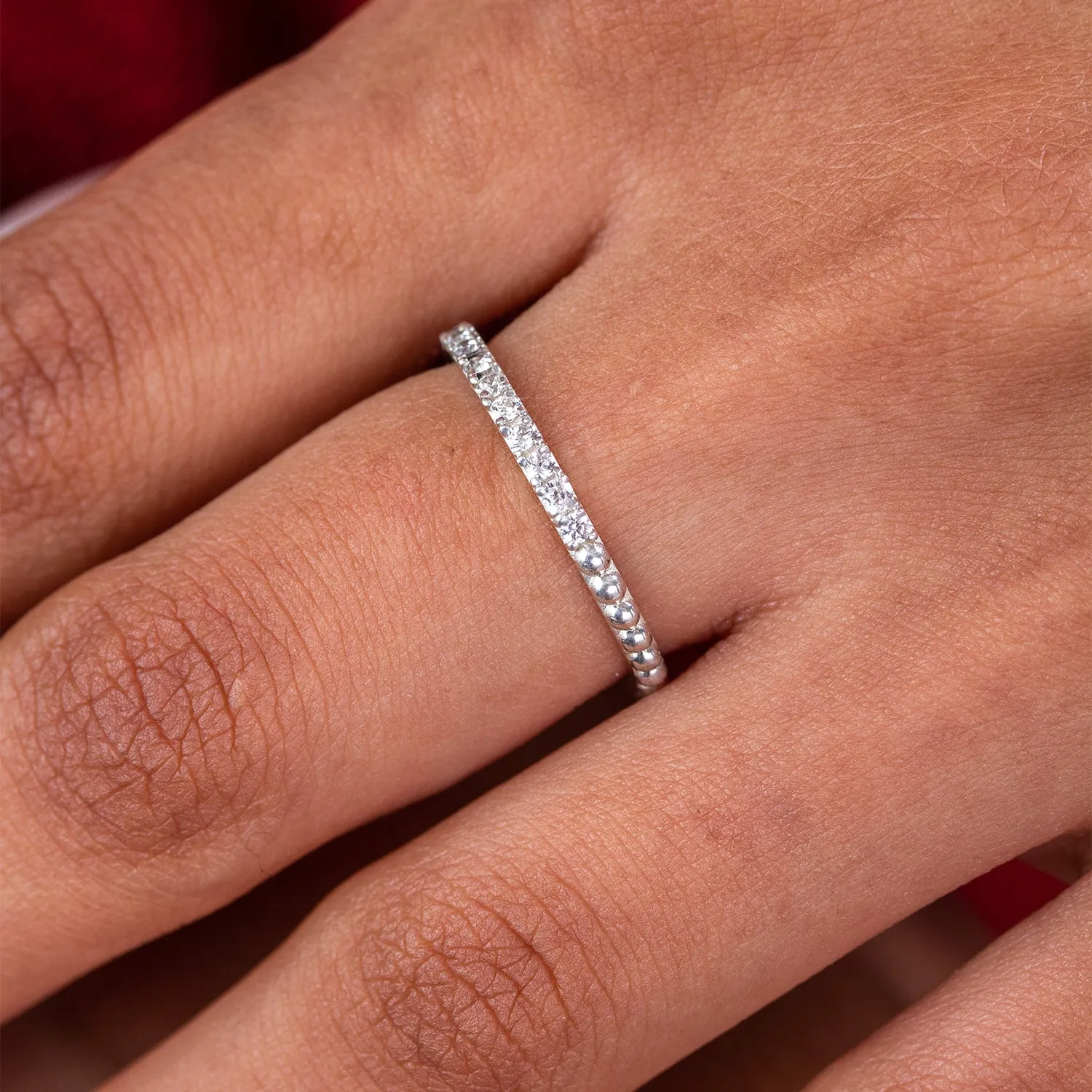 14k Dotty Eternity Narrative Ring sold by Dower & Hall product image thumbnail 5