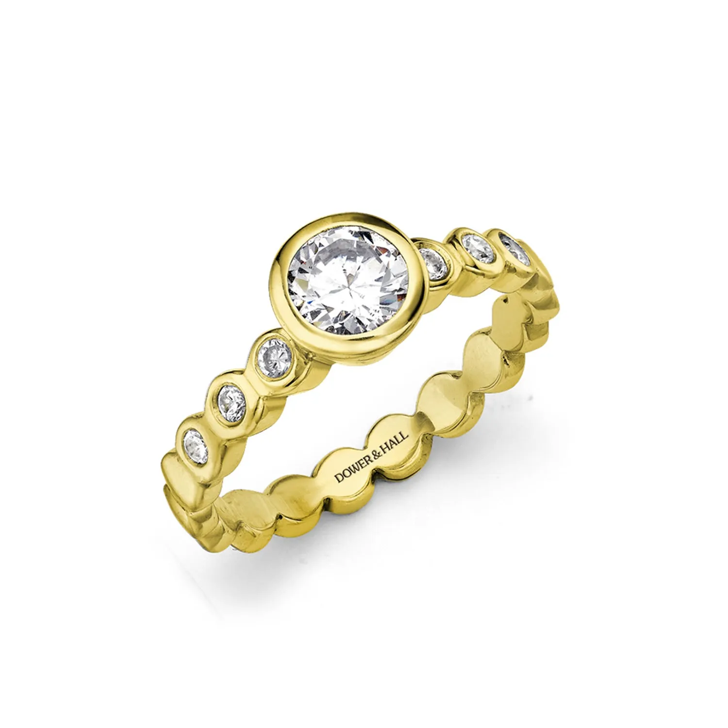 Dotty Round Diamond Solitaire Engagement Ring - 0.70ct sold by Dower & Hall product image thumbnail 5
