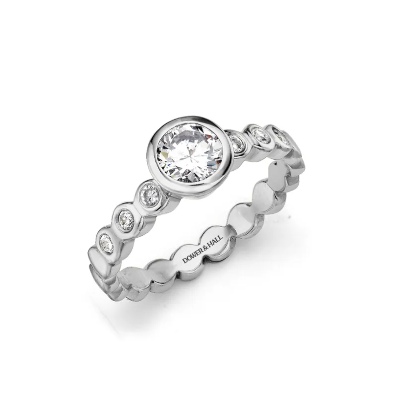 Dotty Round Diamond Solitaire Engagement Ring - 0.70ct sold by Dower & Hall