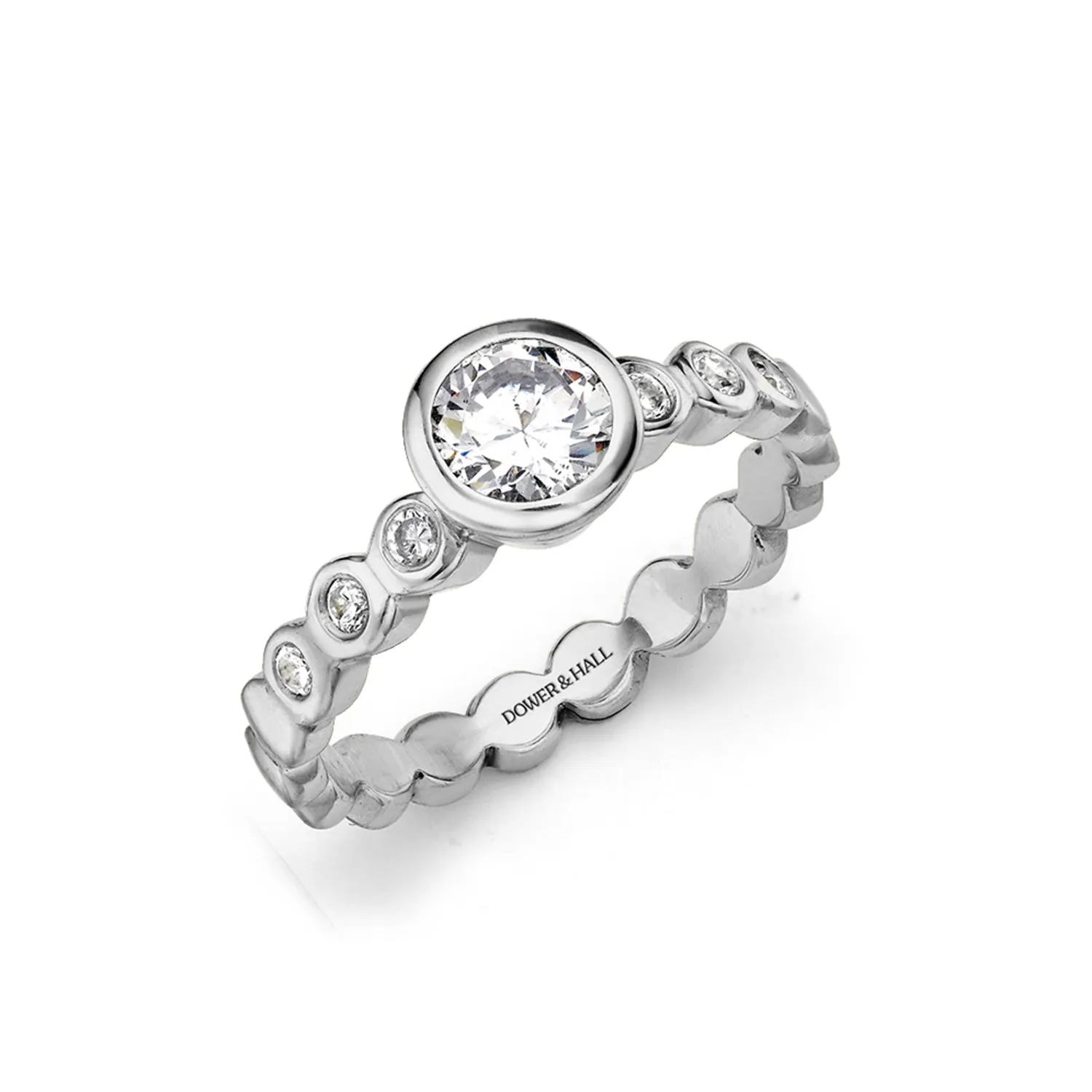 Dotty Round Diamond Solitaire Engagement Ring - 0.70ct sold by Dower & Hall