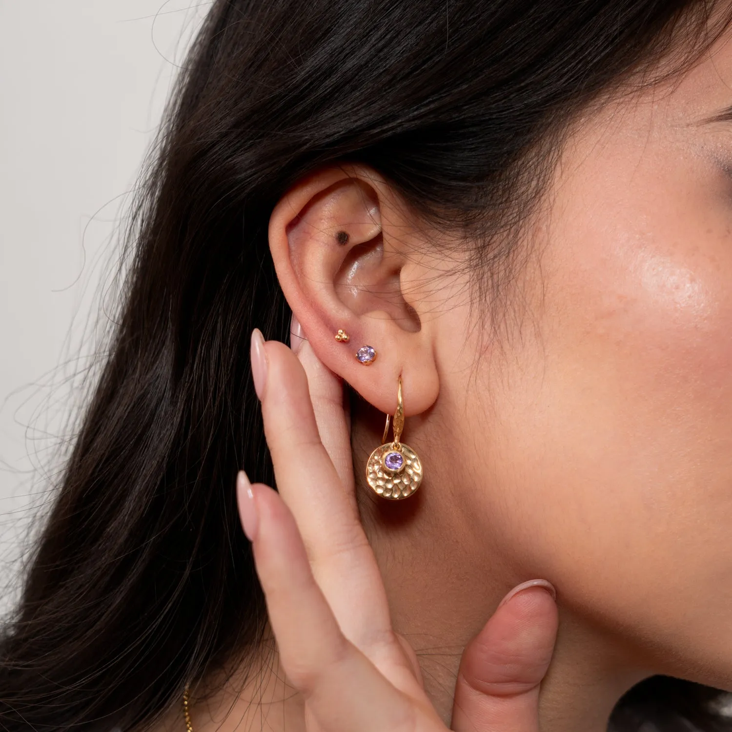 9k Dotty Trio Single Labret sold by Dower & Hall product image thumbnail 2