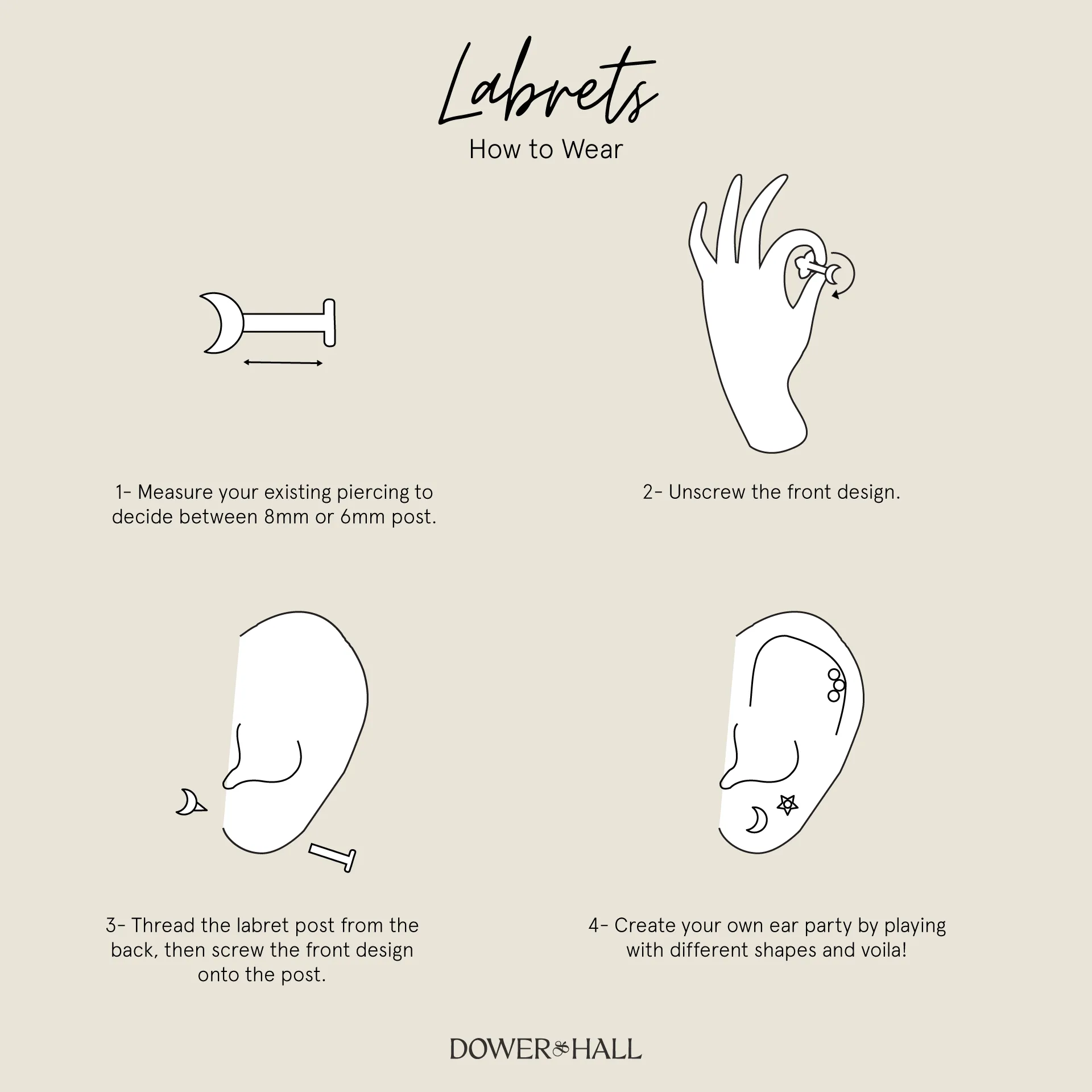 9k Diamond Curved Single Labret sold by Dower & Hall product image thumbnail 5