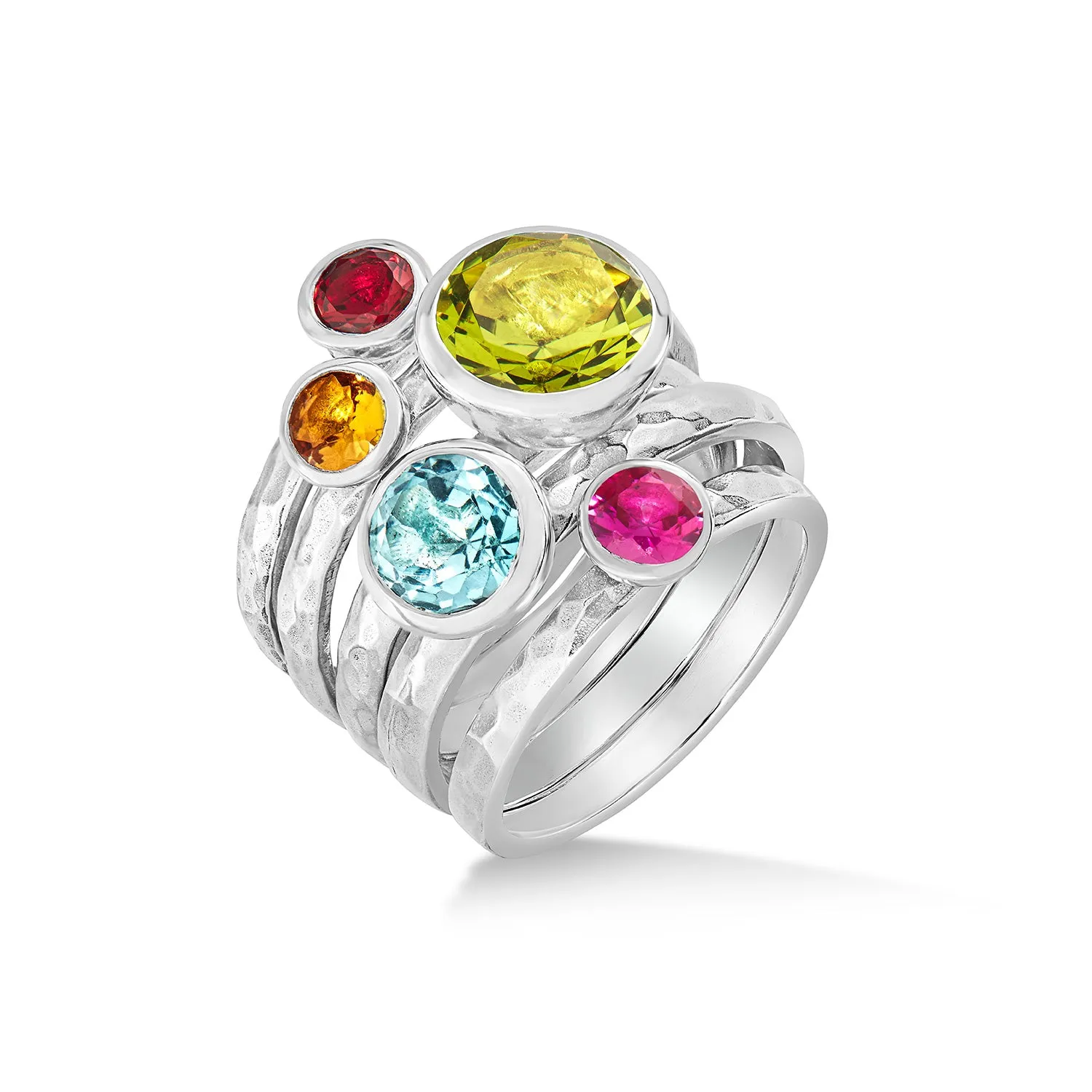 Rainbow Twinkle™ Stacking Rings sold by Dower & Hall product image thumbnail 5