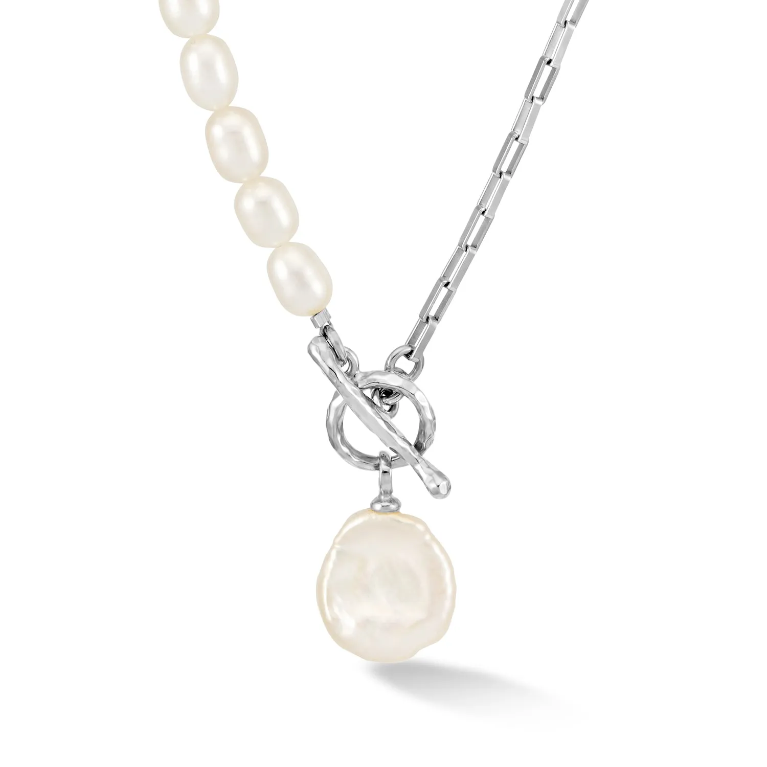 Timeless Keshi Pearl Drop Chain Necklace sold by Dower & Hall product image thumbnail 5