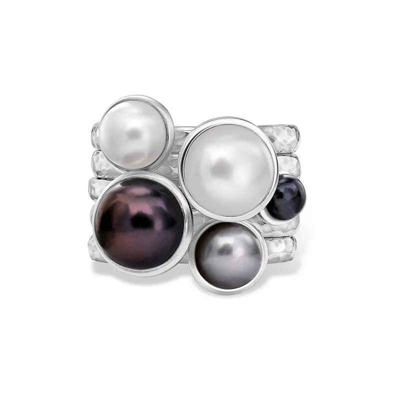 Pearlicious Twinkle Stacking Rings sold by Dower & Hall